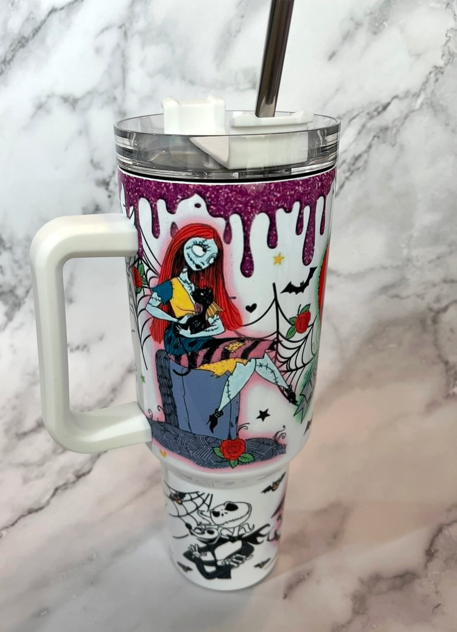 Pesadilla antes de Navidad, Jack Skellington y Sally, vaso de 40 oz