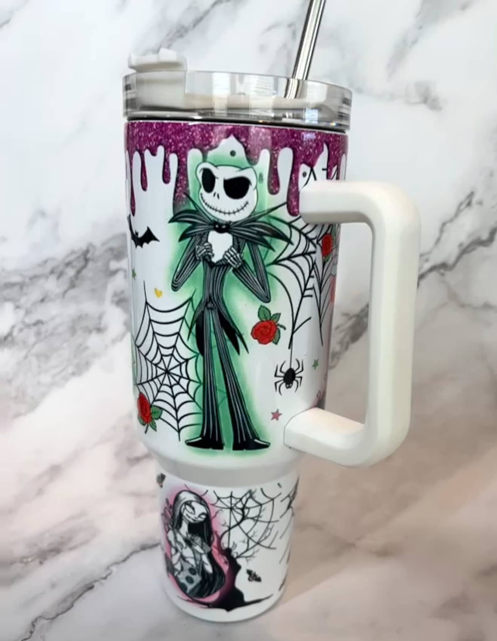 Pesadilla antes de Navidad, Jack Skellington y Sally, vaso de 40 oz