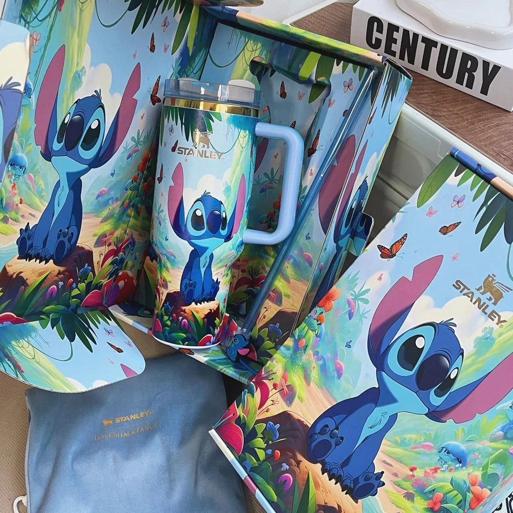 Vaso Stanley de Stitch de edición limitada que brilla en la oscuridad